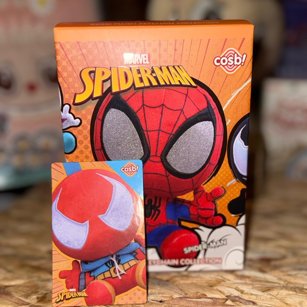 Marvel Cosbi Spider-Man Plush Keychain (Scarlet Spider-Man Variant)